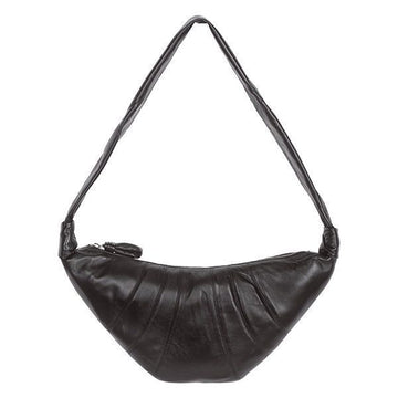 LEMAIRE Dark Chocolate Croissant Medium Crossbody Bag 0001 LL095 490 100316928 [P]