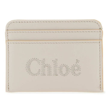 CHLOE Kartenetui mit gesticktem Logo Wildgrau CHC23SP868I10 084 150473383 [P]