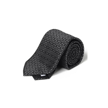 SALVATORE FERRAGAMO Seidenkrawatte mit Ganerini-Logo-Muster in Schwarz 35-0943 0768435 153588488 [P]