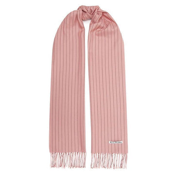 ACNE STUDIOS ストライプウールマフラー ピンク 23SS CA0124 415 45907405 [P]