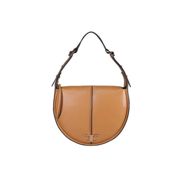 Tods 25FW Gold Timeless Logo Medium Hobo Bag Brown 5OU 175S 150341519 [P]
