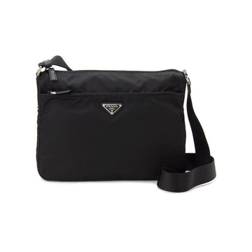 Prada Triangle Logo Bella Shoulder Crossbody Bag Black 1BC421 RV44 F0002 150342041 [P]