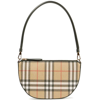 Burberry New Olympia Check Pouch Shoulder Bag Archive Beige 8058006 150263211 [P]