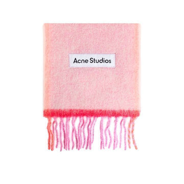 ACNE STUDIOS Akne 25FW FN-UX Signature Logo Wollschal Pink CA0290 415 149068934 [P]