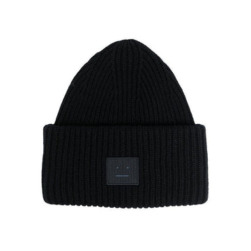 Acne Studios 25SS Face Patch Wool Beanie Black C40135 900 149068920 [P]