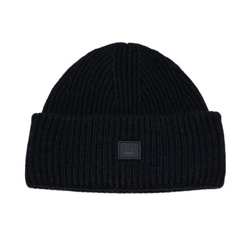 ACNE STUDIOS アクネ 25FW スモール フェイス パッチ ウール ビーニー ブラック C40270 900 149068892 [P]