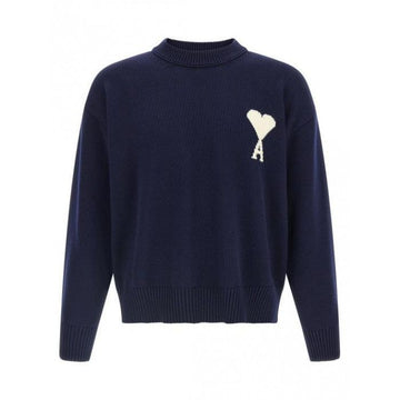 AMI Wool Cotton Crewneck Sweater 159290453 [P]