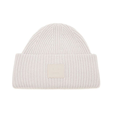ACNE STUDIOS アクネ 25FW ラージ フェイス パッチ ウール ビーニー ライトグレー C40425 AAB 149068881 [P]