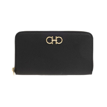 Salvatore Ferragamo Double Gancini Continental Wallet Black 22-0405 0758661 151630904 [P]