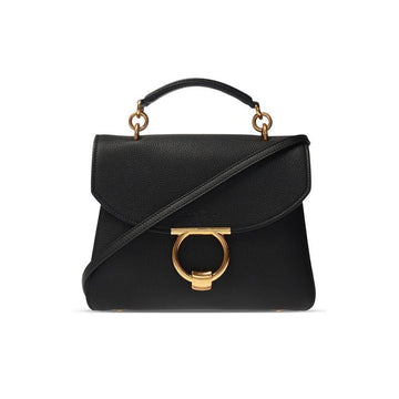 SALVATORE FERRAGAMO Gancini Top Handle Schultertasche Schwarz 21-H493 0720168 151630890 [P]