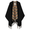 BURBERRY Vintage Check Reversible Cape Schwarz 8077897 146284454 [P]