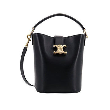 Celine Triope Luigi Small Bucket Bag Black 119173 FX9 38NO 151631087 [P]