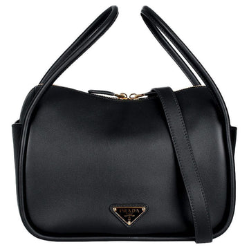 PRADA 三角ロゴ ダーリング ハンドバッグ ブラック 1BA451 2CYS F0002 144940298 [P]