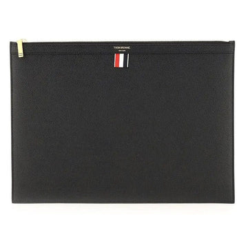 Thom Browne Pebble Grain Medium Clutch Bag Black stamp: MAC021L 00198 001 144940360 [P]
