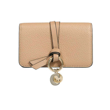CHLOE 26SS Alphabet Coin Card Wallet Light Tan CHC21WP015F57 26X 151631146 [P]