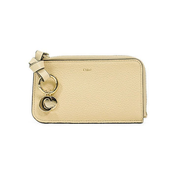 CHLOE Kleine Münz-Kartenbörse mit Alphabet in zartem Beige 26SS CHC21WP944F57 24Q 151631139 [P]