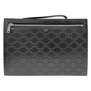 CELINE トリオペ ストラップ ポーチ クラッチバッグ ブラック 10N823 FQD 38SI 143623534 [P]