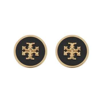 Tory Burch 26SS Kira Enamel Logo Circle Earring Gold Black 90547 720 151008799 [P]