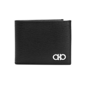 Salvatore Ferragamo 26SS Double Gancini Two-Tone Wallet Black Navy 66-A064 0685979 151008950 [P]