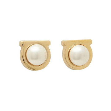 Salvatore Ferragamo 26SS Gancini Stud Small Earrings Gold 76-0121 0696454 151008948 [P]