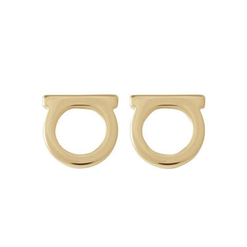Salvatore Ferragamo 26SS Gancini Stud Small Earrings Gold 76-0120 0696432 151008930 [P]