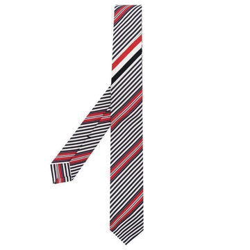 THOM BROWNE Jacquard Outlined Wrap Striped Tie Mehrfarbig MNL001A 07503 960 136177866 [P]