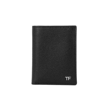 TOM FORD グレインレザー折りたたみ小型カード財布 158352137 [P]