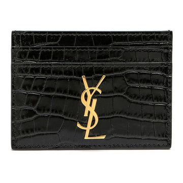 SAINT LAURENT Krokodil Cassandra Kartenetui 370778-DND0J-1000 63436404 [P]