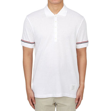 THOM BROWNE [スクラッチ] メンズカラー半袖Tシャツ MJP193A J0129 100 159298037 [P]
