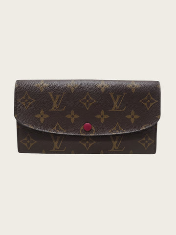 LOUIS VUITTON Fuchsia Monogram Canvas Emily Wallet 159298246 [P]