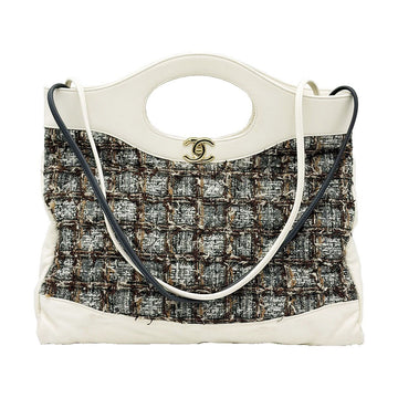 CHANEL White Gold 31 Shopping Large 2WAY (No. 26) 159298422 [P]