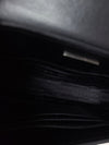 PRADA Schwarze gebürstete Leder Klappen Tasche Schultercrossbody 12345 159298430 [P]