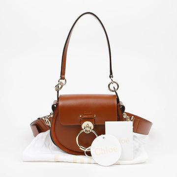 Chloe Leather Small Tote Bag Shoulder Bag Brown 158680538 [P]