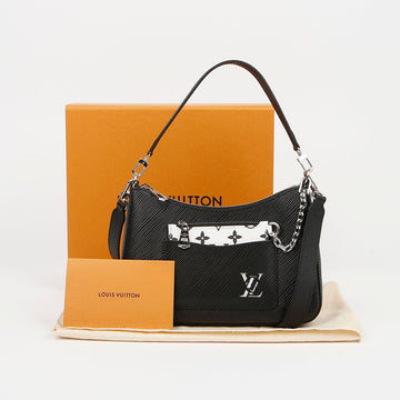LOUIS VUITTON マレル エピ レザー ショルダーバッグ ブラック 158783645 [P]
