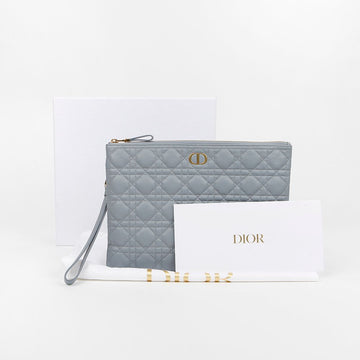DIOR カロ サプリ カナジュ ラージ クラウド ブルー ポーチ 158797935 [P]
