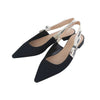 DIOR Technischer Stoff Slingback Größe 37 (25 Jahre Quittung) 37633Y-1 159299082 [P]