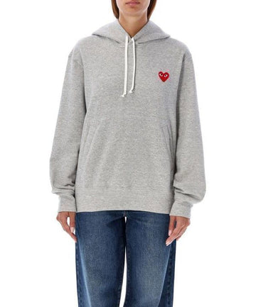 Comme Des Garcons Red Heart Patch Hoodie AX T170 051 1 151055230 [P]