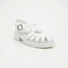 PRADA Dreieck Logo Schnalle Weiß Sandalen 158788141 [P]