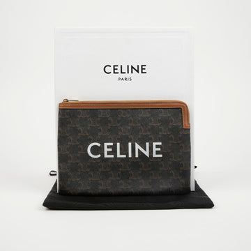 CELINE Small Canvas Ramskin Pouch 158796019 [P]