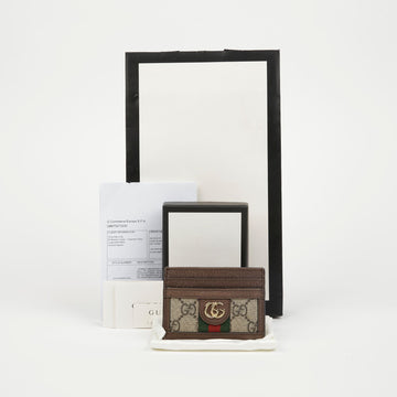 GUCCI Ophidia GG Supreme Kartenetui Braun 158796038 [P]