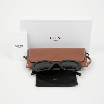 CELINE 女性用トリオンフ 01 アセテートサングラス ブラック 158796154 [P]