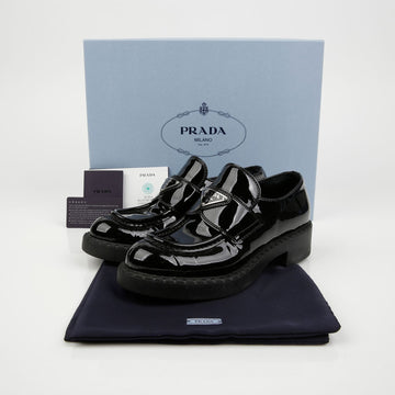 PRADA Damenlogo gebrusht Leder Loafer 159022929 [P]