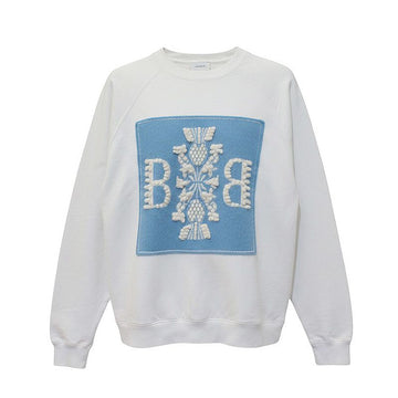 Barrie White Cashmere Detail Men's Sweatshirt 100, 105 159301663 [P]