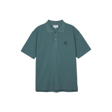 Maison Kitsune Unisex Bold Fox Head Patch Comfort Polo T-shirt Center Blue stamp: MM00210KJ7010-0081 127539064 [P]