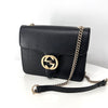 Gucci Interlocking Chain Crossbody Bag Black (510304) 159303965 [P]