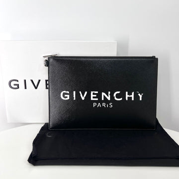 Givenchy Logo Canvas Clutch Bag Black (BB607VB0T0) 159305534 [P]