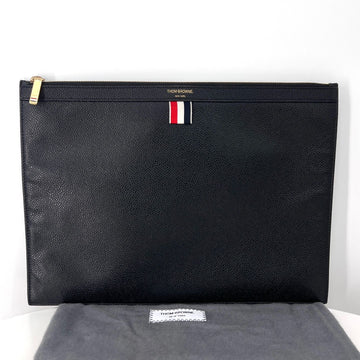 Thom Browne Three Stripe Medium Clutch Bag Black 159305558 [P]