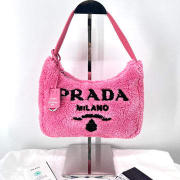 Prada Reedition Terry Mini Hobo Bag Pink (1NE515) 159305651 [P]