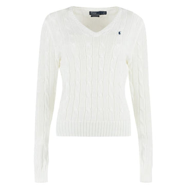 Polo Ralph Lauren Cable Knit with Pony Embroidery White 211891641 001 151499993 [P]