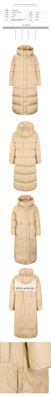 MaxMara 25FW NOVAK Reversible Long Padded Jacket Beige 2525496082 021 149268466 [P]